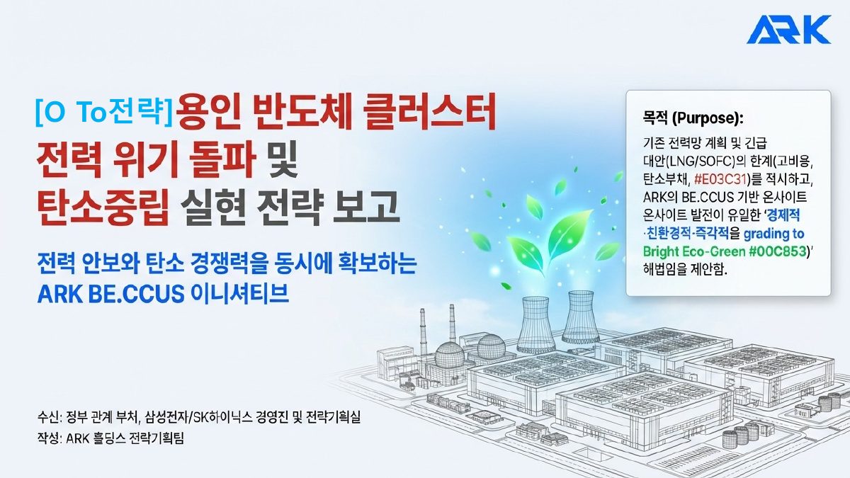 ARK BE.CCUS 비주얼 덱 표지